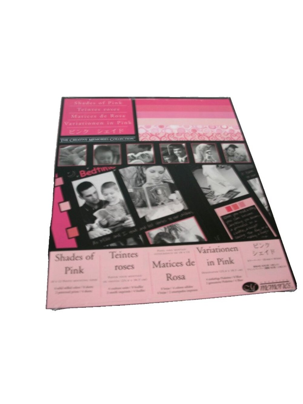 CREATIVE MEMORIES PHOTO MOUNTING PAPER - SHADES OF PINK- 10x12